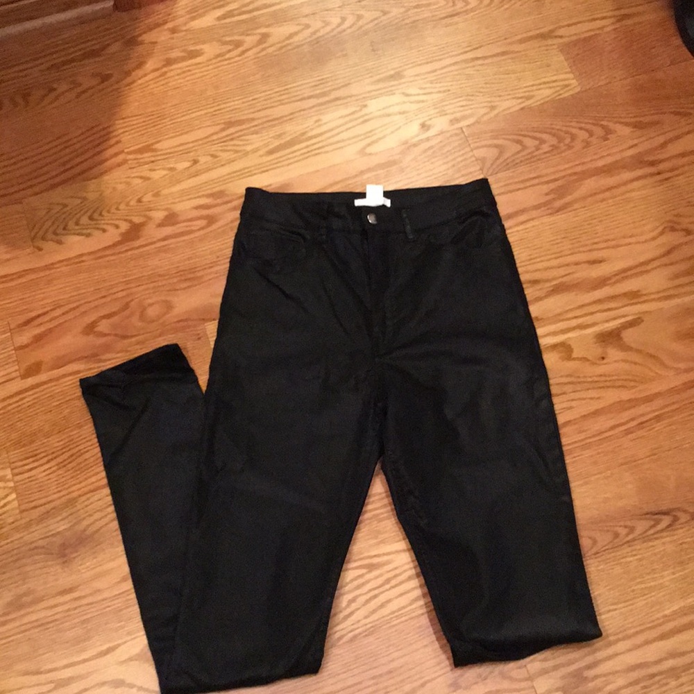 H&M Coated Skinny High Jean